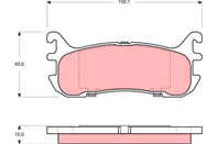 Колодки тормозные дисковые FORD ASIA / OZEANIA LASER 1994 - 1999  LIAT