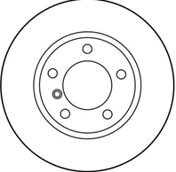 [df1537] trw диск тормозной комплект 2шт. передн