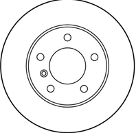 [df1539] trw диск тормозной задний комплект 2 шт.