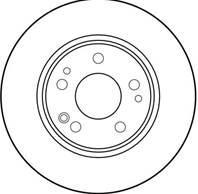 [DF1581] TRW Диск тормозной передний комплект 2 шт.