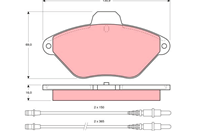 Колодки тормозные дисковые GDB1102 от фирмы TRW