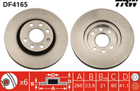 DF4165_диск тормозной передний! Opel Corsa 1.8/1.