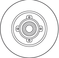 [DF6042BS] TRW Диск тормозной задний