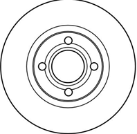DF2601_диск тормозной передний! Audi 80 1.6-1.9TD