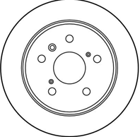 SSSДиски тормозные задние Тойота Камри 1991-2001 2.2/3.0 DF2661