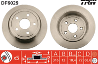 Диск торм задн