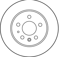 Диск тормозной MERCEDES W114/115/123/126 задний D=279мм.