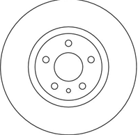 Df4025_диск тормозной передний! alfa romeo 156 1.6-1.9jtd 97&gt