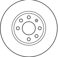 DF4165_диск тормозной передний! Opel Corsa 1.8/1.