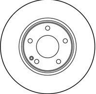DF2656_диск тормозной передний! MB W202 2.0-2.8/2