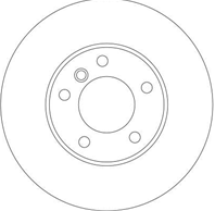 DF4248S_диск тормозной передний! BMW E39 2.0-4.4