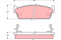 Колодки тормозные дисковые INFINITI M30 1989 - 1993