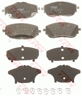 TRW GDB3598 Колодки тормозные TOYOTA AURIS 12-/COROLLA 13- передние