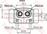 Bwd293 101-657[5838028001]!задн. торм. цил. п.hyundai coupe 97&gt/lantra 91-00/sonata 93-98 d. 19