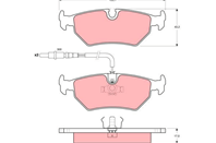 Колодки тормозные дисковые GDB1258 от компании TRW Колодки тормозные дисковые GDB1258 от компании TRW