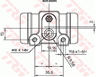 BWN240_=101-635=K2711 [9945891] !раб. торм. цил. Citroen Jumper/Peugeot Boxer 9