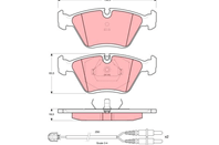 Колодки торм пер Audi 100/200 2 2 T/Q/Peugeot 605