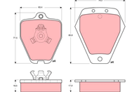 Gdb1323_=508 10 !колодки дисковые п. audi a4 s4 2.7i biturbo quattro 97-98