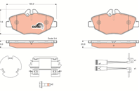 GDB1542_ 990 02 !колодки дисковые п. MB W211 2.0-