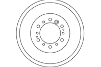 Барабан тормозной toyota land cruiser 80 db4334