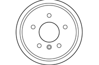 Db4235 барабан тормозной! mb w168 1.4/1.6 97&gt