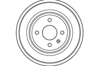 DB4391 барабан тормозной! Opel Astra 1.4-1.7D 98&gt T2500001&gt