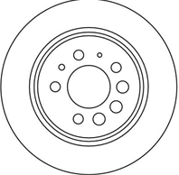 [df1674] trw диск тормозной задний