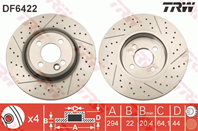 Диск тормозной передний mini (06- ) df6422