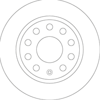 Диск тормозной зад 1K0 615 601 K/5C0 615 601 DF4276