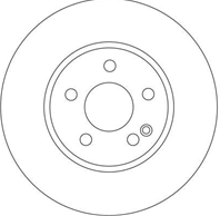 [df4373] trw диск тормозной передний  в комплекте 2 шт.