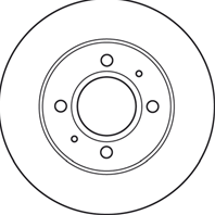 Диск тормозной HYUNDAI ATOS 1.0-1.1 99- передний вент.D=234мм.