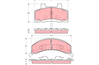 Колодки тормозные CHEVROLET LUMINA/PONTIAC TRANS SPORT передние