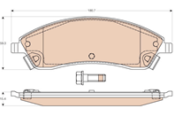 Колодки тормозные пер. CADILLAC (GM) SRX 01/04-12/11 торм. сист.Wagner