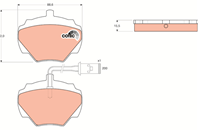 [GDB976] TRW Колодки тормозные задние комплект на ось