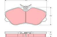 Комплект тормозных колодок, дисковый тормоз