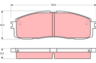 GDB872_=199 10=FDB477=572264B !колодки дисковые з. Toyota Celica 2.0i GT 85-90/