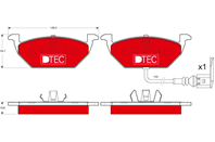 Колодки торм.пер. дат. dtec cotec