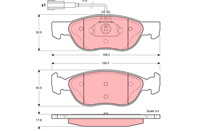 GDB1387_ 587 22 !колодки дисковые п. Alfa 145/146