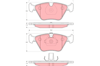 Колодки тормозные дисковые передние GDB1619 от фирмы TRW