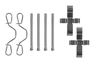 Комплект монтажный тормозных колодок