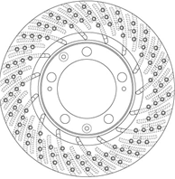 Диск тормозной пер. PORSCHE 911 10/93-12/98 торм. сист.