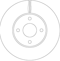 Диск тормозной пер вент FIESTA V ST150 [N4JB] 150 л.с