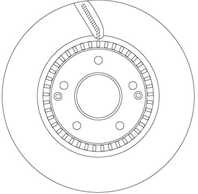 Tarcza hamulcowa tyl l/p ssangyong rodius ii 2.0d/2.2d 07.13-
