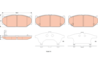 Колодки тормозные дисковые передние GDB3522 от производителя TRW