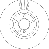 Диск тормозной передний bmw f10  f01 (не для страны произв германия) df6615s