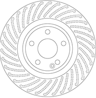 Диск тормозной MERCEDES CLA 250 13- передний вент. D=320мм.