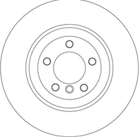 DF4389S_диск тормозной задний! BMW E65/E66 4.4i/Li/6.0i/Li/4.0D 01&gt
