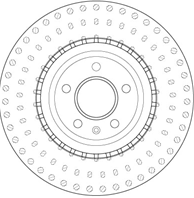 Df6149s_диск тормозной передний! audi a4/a5/a6/a7