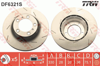 Диск тормозной зад. вент пр PANAMERA 09-