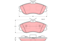 Колодки передние audi 80 (b4) 2.6  2.8 gdb815